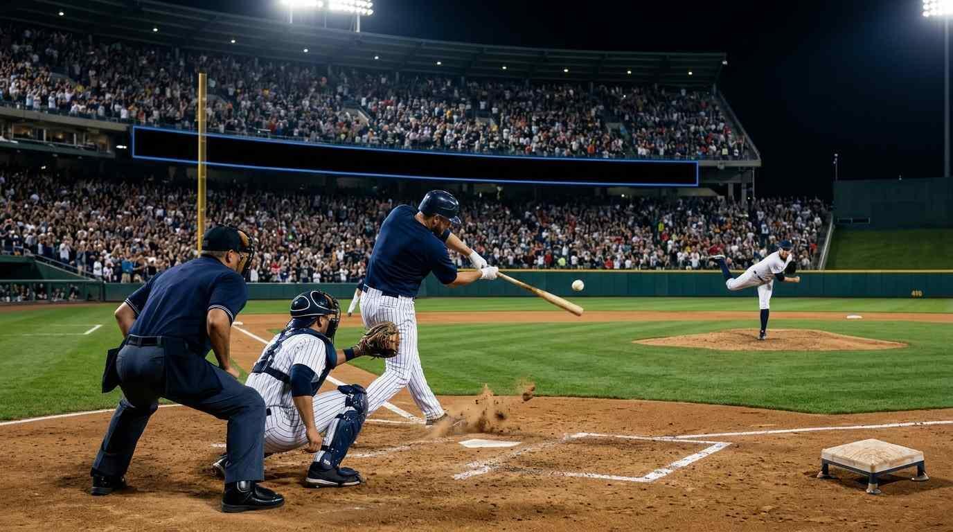 Duelo intenso entre Dodgers y Phillies en un estadio lleno durante la noche.