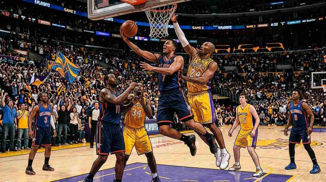 Análisis del Juego 2: Thunder vs Lakers en Playoffs NBA