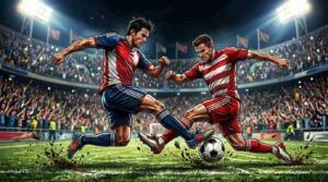 Estados Unidos y Paraguay disputan el balón en un vibrante duelo del Mundial 2026.
