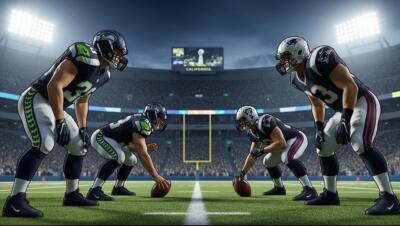 Seahawks y Patriots chocan en el Super Bowl LX