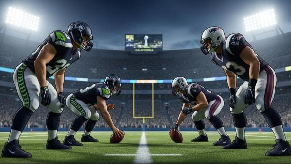 Seahawks y Patriots chocan en el Super Bowl LX