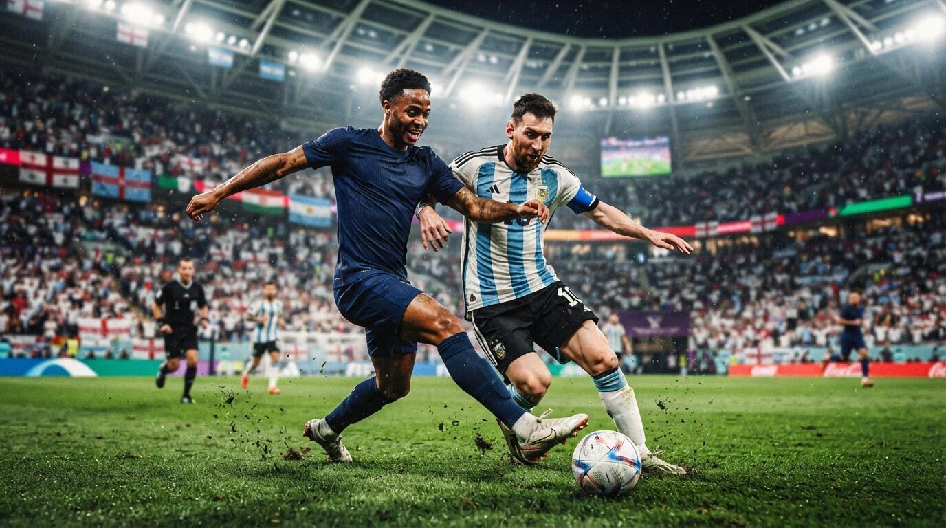 Inglaterra y Argentina disputan una intensa semifinal del Mundial 2026 en un estadio repleto.