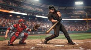 Bateador conecta la pelota durante el juego entre Giants y Angels en un estadio de MLB.