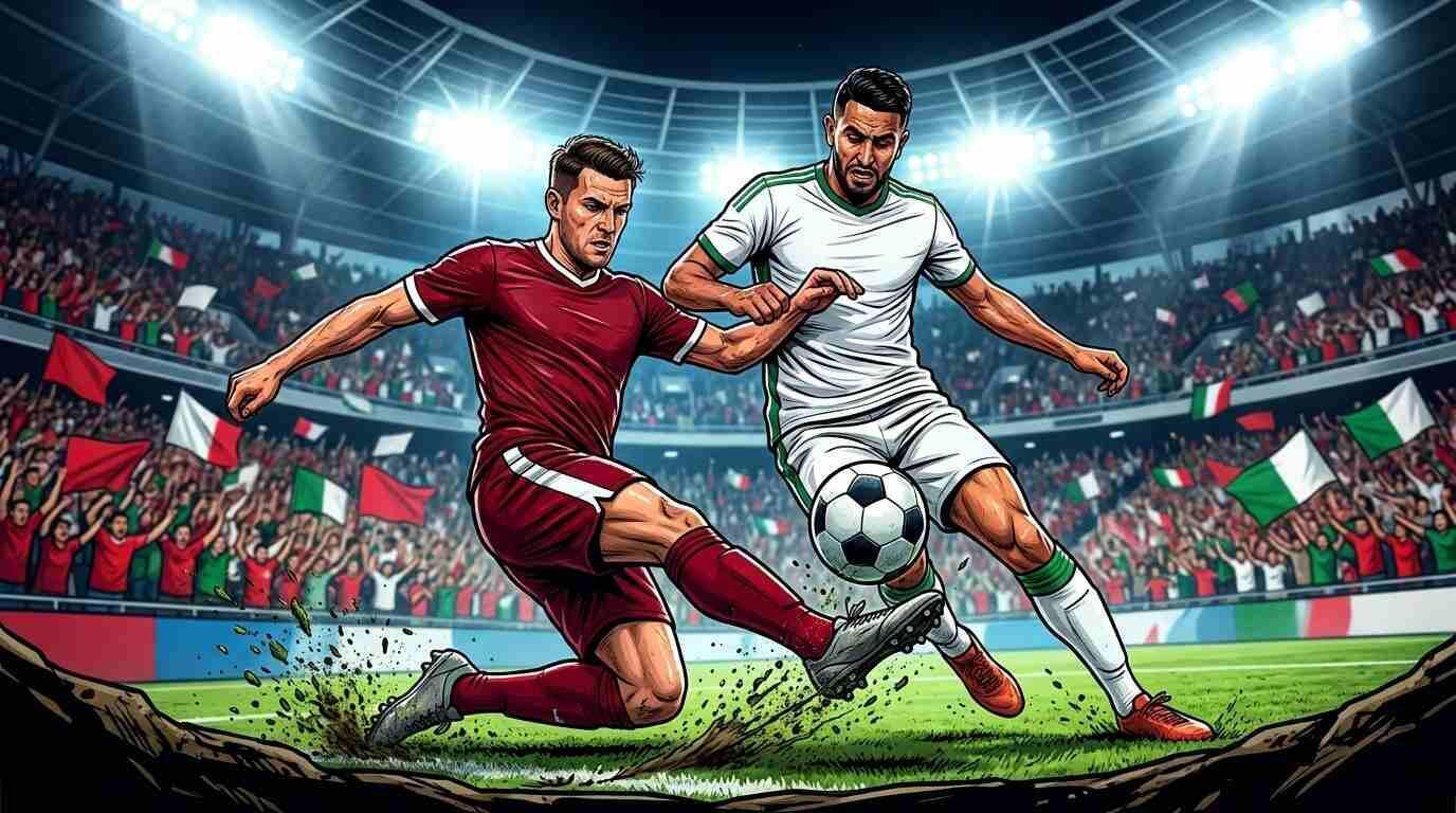 Jugadores de Suiza y Argelia disputan un balón en un intenso duelo del Mundial 2026.